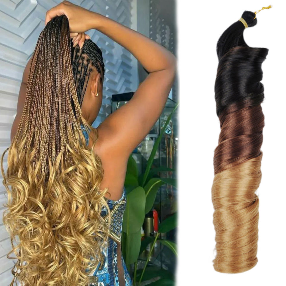 French Curl Crochet Hair Wholesale | High Temperature Fiber Crochet Braiding Hair Supplier