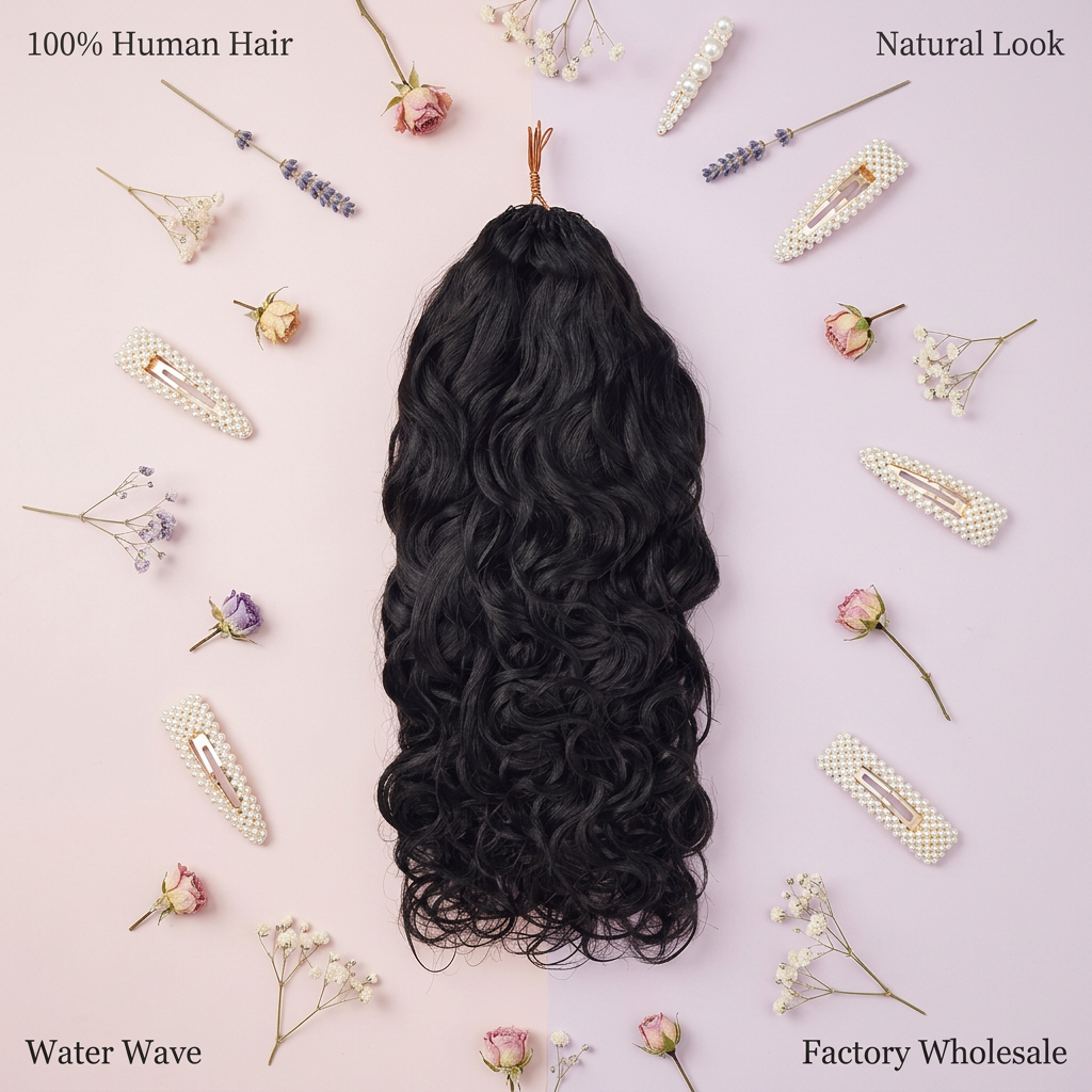 Water Wave Crochet Hair Human Hair Bulk 